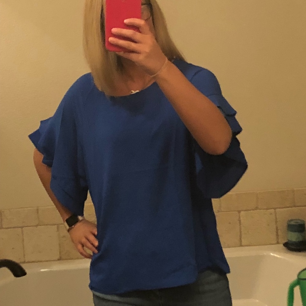 Royal Blue Loose fit top